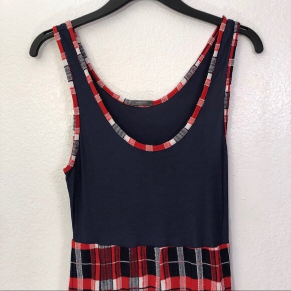 MCQ Alexander McQueen Plaid Textured Bubble Dress - Picture 2 of 8